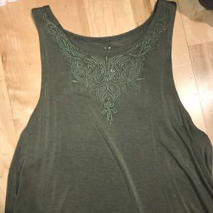 Green soft and sexy tank